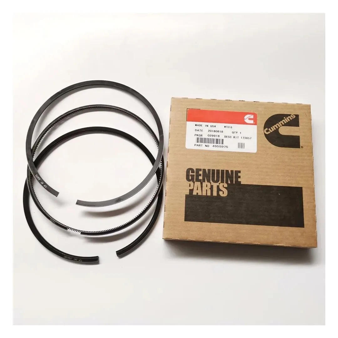 Juego de anillos de pistón Cummins K19 junto a su caja original