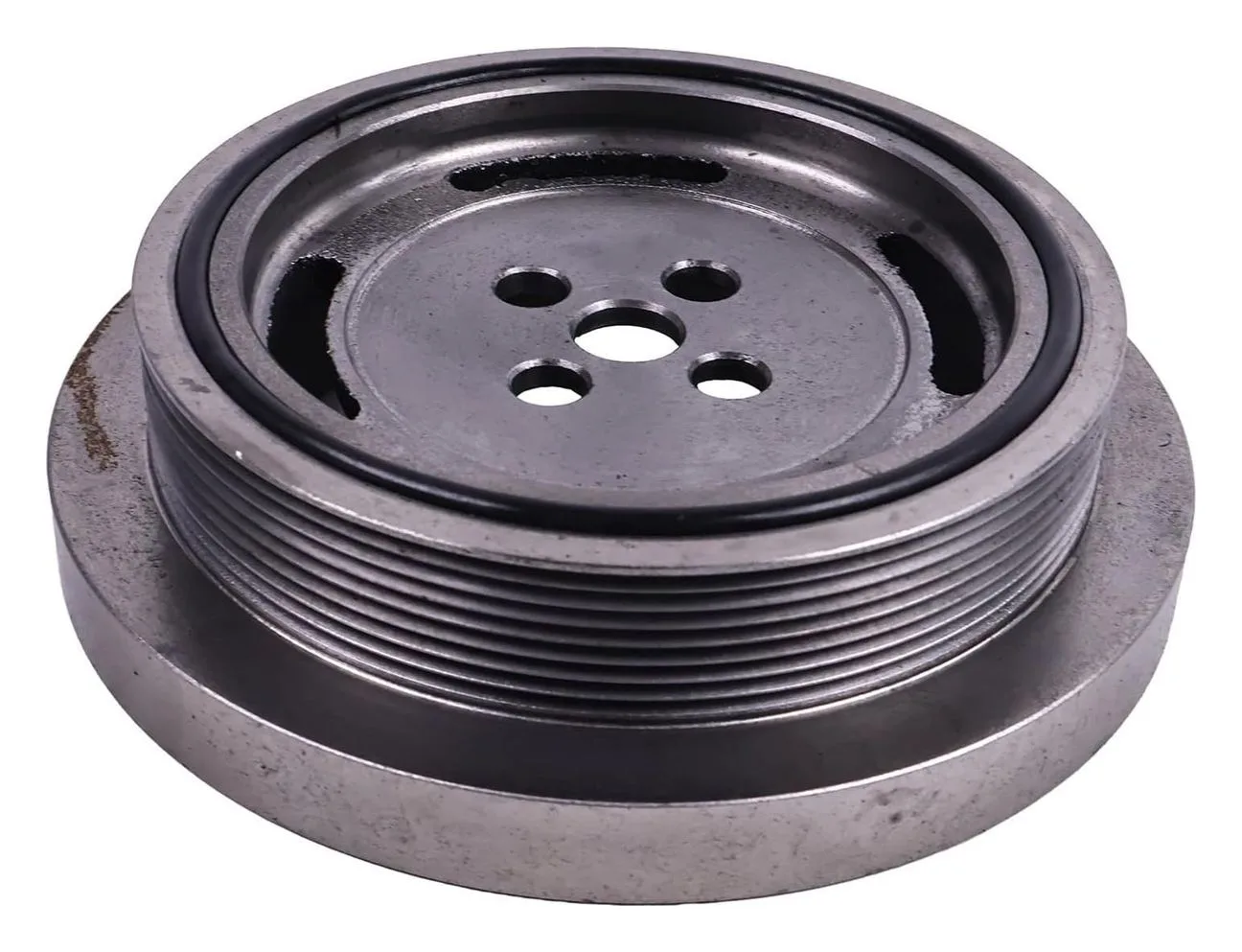 Damper de caucho Cummins 6BT 5.9 visto desde abajo